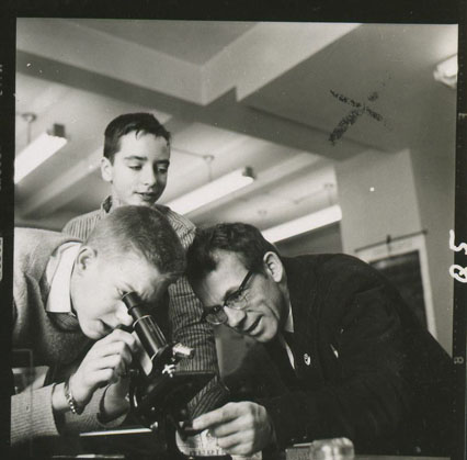 Ralph Vrana in science class